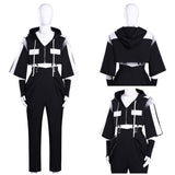 Tamon‘s B-Side Cosplay Costume Natsuki Ishibashi Black Suit Adult Male Halloween Carnival Costume