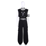 Tamon‘s B-Side Cosplay Costume Rintaro Kai Black Suit Adult Male Halloween Carnival Costume