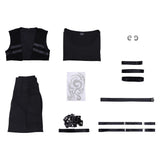 Tamon‘s B-Side Cosplay Costume Rintaro Kai Black Suit Adult Male Halloween Carnival Costume