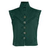 Tangled Cosplay Costume Flynn Rider Green Vest Adult Male Halloween Carnival Costume