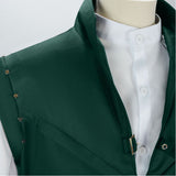 Tangled Cosplay Costume Flynn Rider Green Vest Adult Male Halloween Carnival Costume