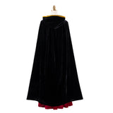 Tangled Cosplay Costume Mother Gothel Red Dress with Black Cape Adult Female Halloween Carnival Costume
