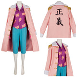 Tashigi Cosplay Costume Pink Cloak Outfit Adult Female Halloween Carnival Costume