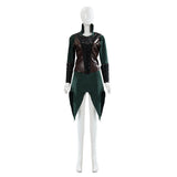 Tauriel Cosplay Costume Green Outfit Adult Female Halloween Carnival Costume