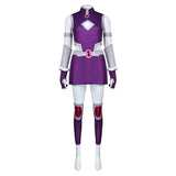 Teen Titans Cosplay Costume Starfire Purple Outfit Adult Female Halloween Carnival Costume