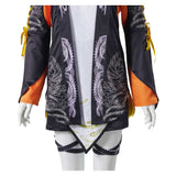 Tekken8 Cosplay Costume Ling Xiaoyu Black Outfit Adult Female Halloween Carnival Costume