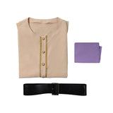 The Backrooms Cosplay Costume Clark White Sleeveless Pirate Outfit Adult Male Halloween Carnival Costume