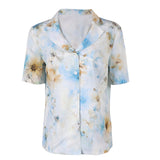 The Backrooms Cosplay Costume Mary White Printed Shirt Adult Female Halloween Carnival Costume