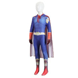 THE BOYS Cosplay Costume Homelander Kids Children Blue Jumpsuit Halloween Carnival Costume
