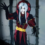 The Freak Circus Cosplay Costume Pierrot Outfit Adult Male Halloween Carnival Costume