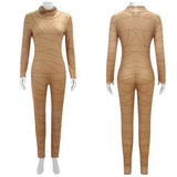 The Gaslight District Cosplay Costume Mel Brown Jumpsuit Adult Female Halloween Carnival Costume