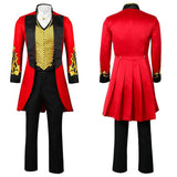 The Greatest Showman Cosplay Costume P.T. Barnum Red Outfit Adult Male Halloween Carnival Costume