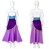 The Hunchback of Notre Dame Cosplay Costume Esmeralda Purple Dress Adult Female Halloween Carnival Costume
