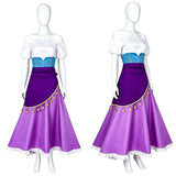 The Hunchback of Notre Dame Cosplay Costume Esmeralda Purple Dress Adult Female Halloween Carnival Costume