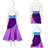The Hunchback of Notre Dame Cosplay Costume Esmeralda Purple Dress Adult Female Halloween Carnival Costume