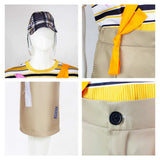The Kid from Number Eight El Chavo Yellow Outfit Adult Male Halloween Carnival Costume