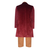 The Lord of the Rings Cosplay Costume Bilbo Baggins Red Outfit Adult Male Halloween Carnival Costume