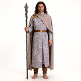 The Lord of the Rings Cosplay Costume Elrond Gray Outfit Adult Male Halloween Carnival Costume