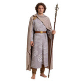 The Lord of the Rings Cosplay Costume Elrond Gray Outfit Adult Male Halloween Carnival Costume