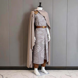 The Lord of the Rings Cosplay Costume Elrond Gray Outfit Adult Male Halloween Carnival Costume