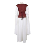 The Lord of the Rings Eowyn Women Brown Dress Adult Female Halloween Carnival Costume