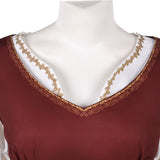 The Lord of the Rings Eowyn Women Brown Dress Adult Female Halloween Carnival Costume