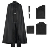 The Mandalorian Cosplay Costume Luke Black Outfit Adult Male Halloween Carnival Costume
