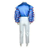The Mask Cosplay Costume Stanley Blue Outfit Adult Male Halloween Carnival Costume