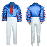 The Mask Cosplay Costume Stanley Blue Outfit Adult Male Halloween Carnival Costume