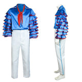 The Mask Cosplay Costume Stanley Blue Outfit Adult Male Halloween Carnival Costume
