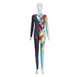 The Nightmare Before Christmas Cosplay Costume Sally Colorful Patchwork Jumpsuit Adult Female Halloween Carnival Costume