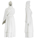 The Odyssey Cosplay Costume Athana Women White Robe Adult Female Halloween Carnival Costume