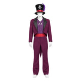 The Princess and The Frog Cosplay Costume Dr. Facilier Purple Outfit Adult Male Halloween Carnival Costume