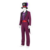 The Princess and The Frog Cosplay Costume Dr. Facilier Purple Outfit Adult Male Halloween Carnival Costume