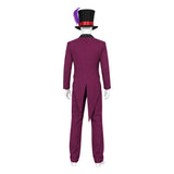 The Princess and The Frog Cosplay Costume Dr. Facilier Purple Outfit Adult Male Halloween Carnival Costume