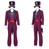 The Princess and The Frog Cosplay Costume Dr. Facilier Purple Outfit Adult Male Halloween Carnival Costume
