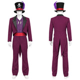 The Princess and The Frog Cosplay Costume Dr. Facilier Purple Outfit Adult Male Halloween Carnival Costume