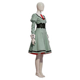 The Ribbon Hero Cosplay Costume Princess Knight Women Green Dress Adult Female Halloween Carnival Costume