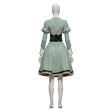 The Ribbon Hero Cosplay Costume Princess Knight Women Green Dress Adult Female Halloween Carnival Costume