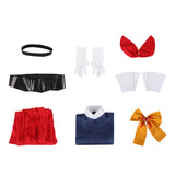 The Ribbon Hero Cosplay Costume Sapphire Blue Outfit Adult Female Halloween Carnival Costume