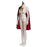 The Ribbon Hero Cosplay Costume Sapphire Women White Outfit with Cloak Adult Female Halloween Carnival Costume