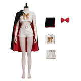 The Ribbon Hero Cosplay Costume Sapphire Women White Outfit with Cloak Adult Female Halloween Carnival Costume