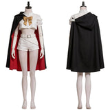 The Ribbon Hero Cosplay Costume Sapphire Women White Outfit with Cloak Adult Female Halloween Carnival Costume