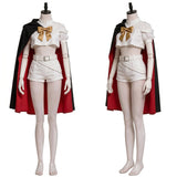 The Ribbon Hero Cosplay Costume Sapphire Women White Outfit with Cloak Adult Female Halloween Carnival Costume