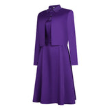 The Testaments Cosplay Costume Agnes Women Purple Outfit Adult Female Halloween Carnival Costume