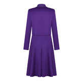 The Testaments Cosplay Costume Agnes Women Purple Outfit Adult Female Halloween Carnival Costume
