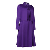 The Testaments Cosplay Costume Agnes Women Purple Outfit Adult Female Halloween Carnival Costume