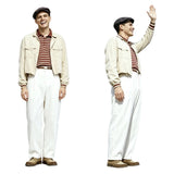 The Truman Show Cosplay Costume Truman Burbank White Outfit Adult Male Halloween Carnival Costume