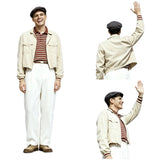 The Truman Show Cosplay Costume Truman Burbank White Outfit Adult Male Halloween Carnival Costume