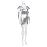 The Wonderful Wizard of Oz Cosplay Costume Tin Man Genderbend Version Silver Outfit Adult Female Halloween Carnival Costume